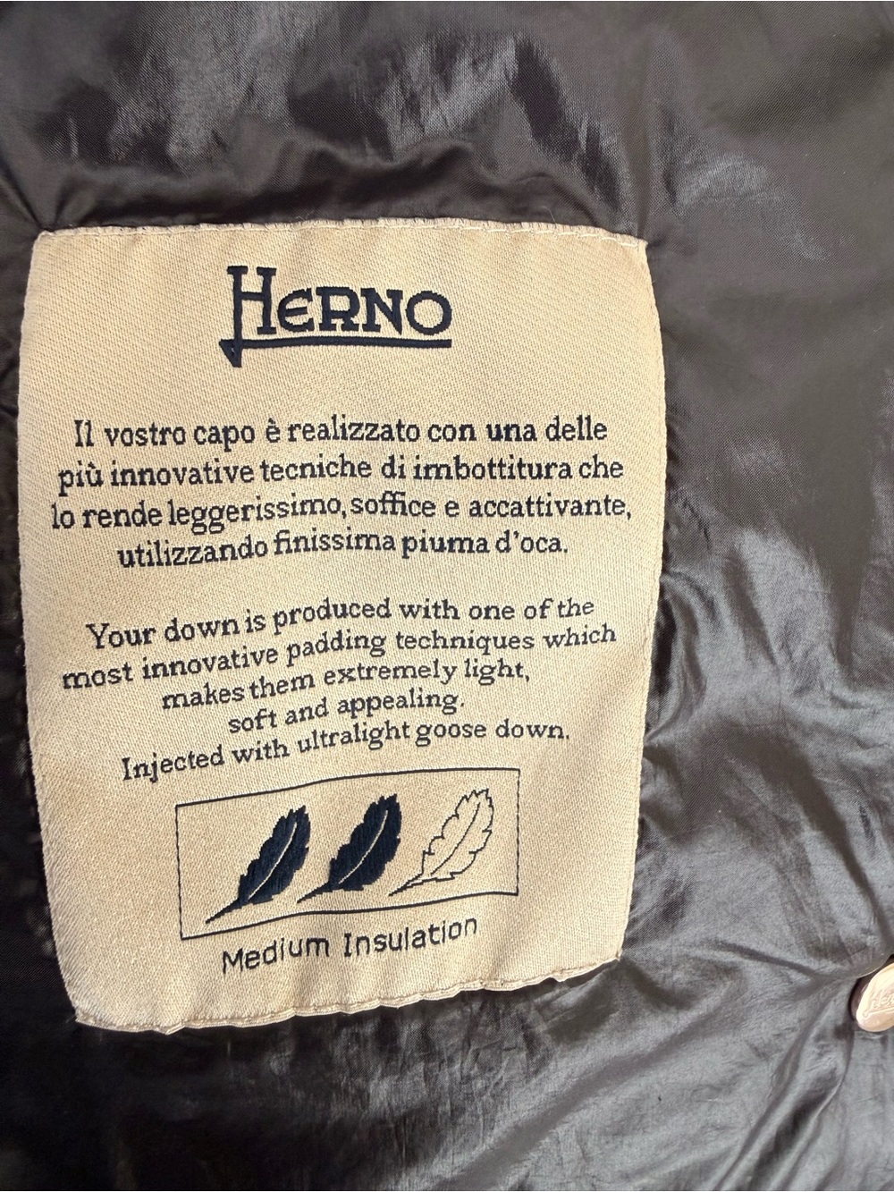 Herno Glossy Black Short Puffer Jacket - Picture 5 of 8